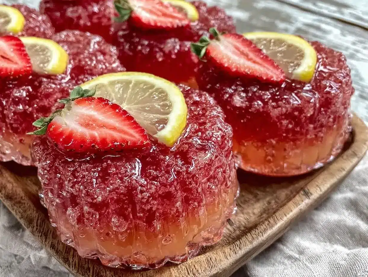 strawberry lemonade jello shots preparation steps