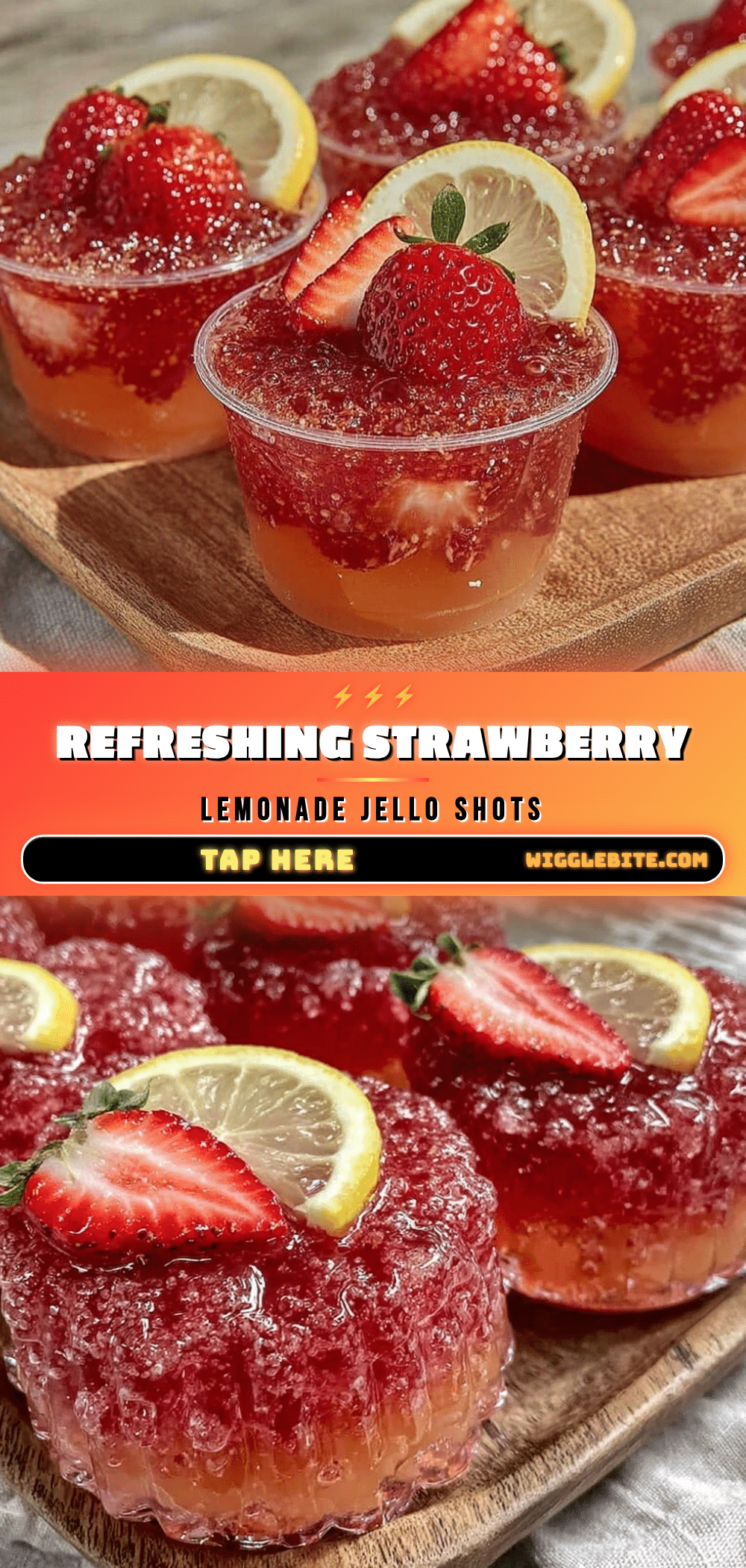strawberry lemonade jello shots recipe