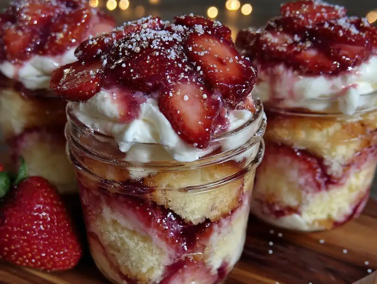 strawberry shortcake parfaits preparation steps