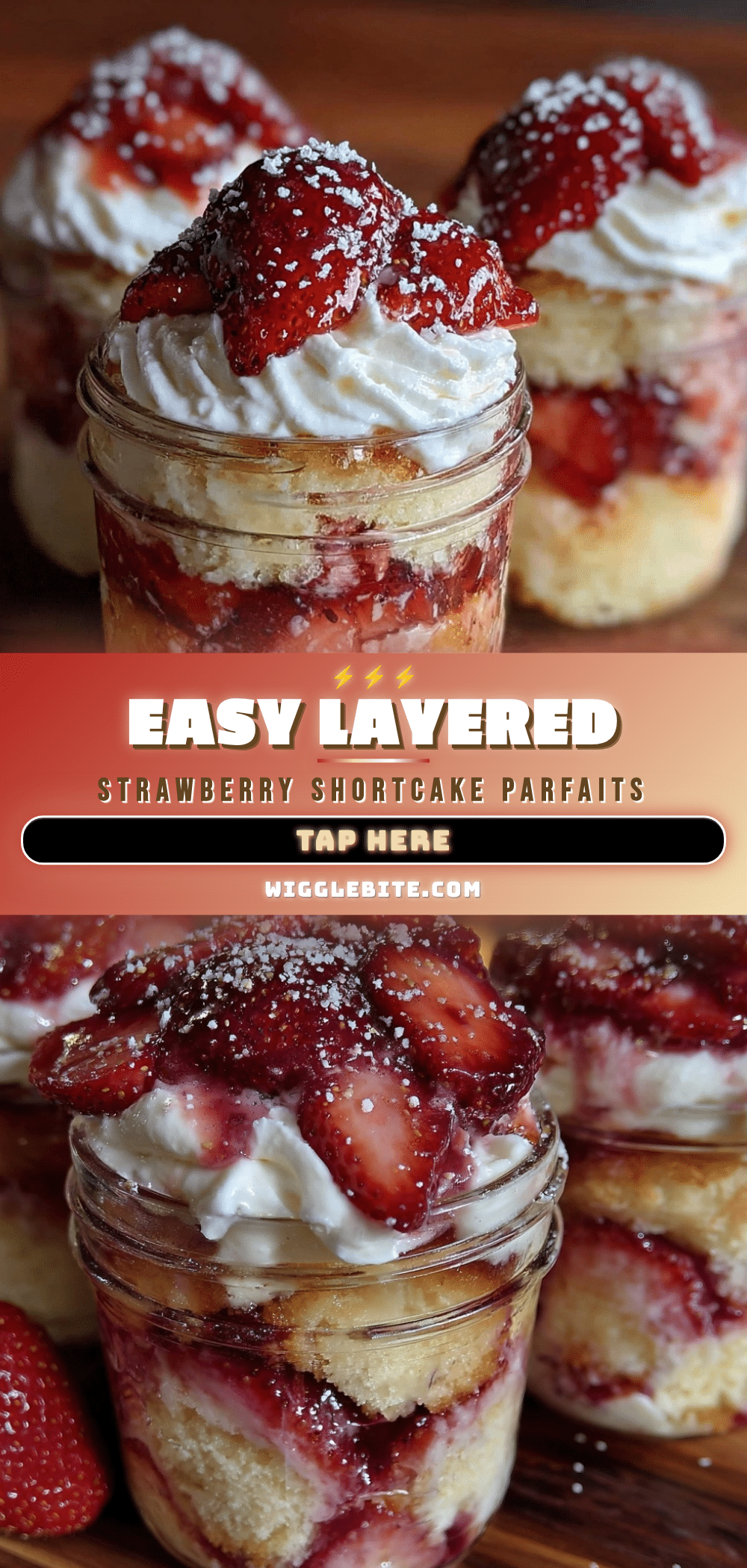 strawberry shortcake parfaits recipe