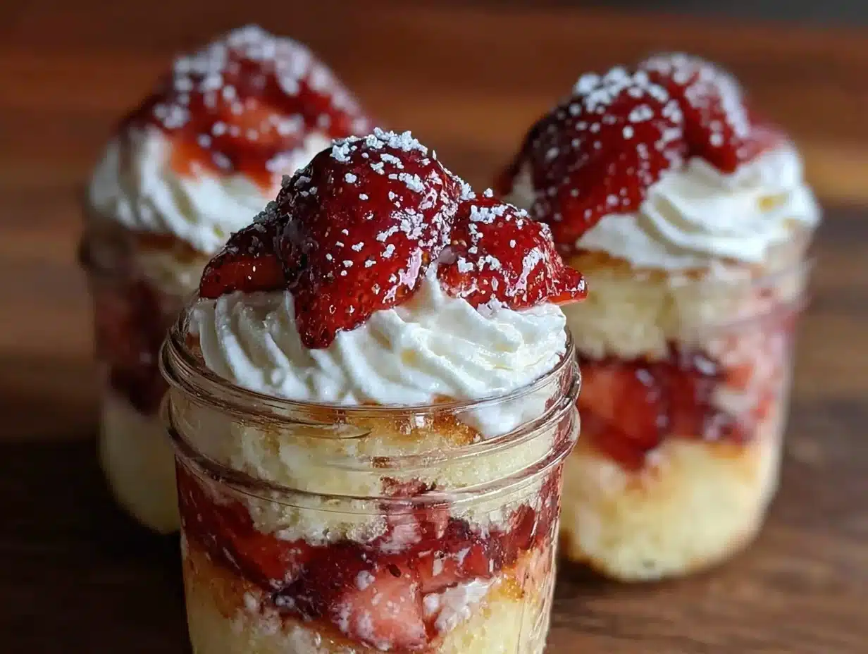 strawberry shortcake parfaits - featured image