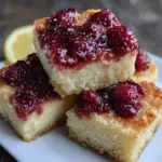 tangy raspberry lemon bars - featured image
