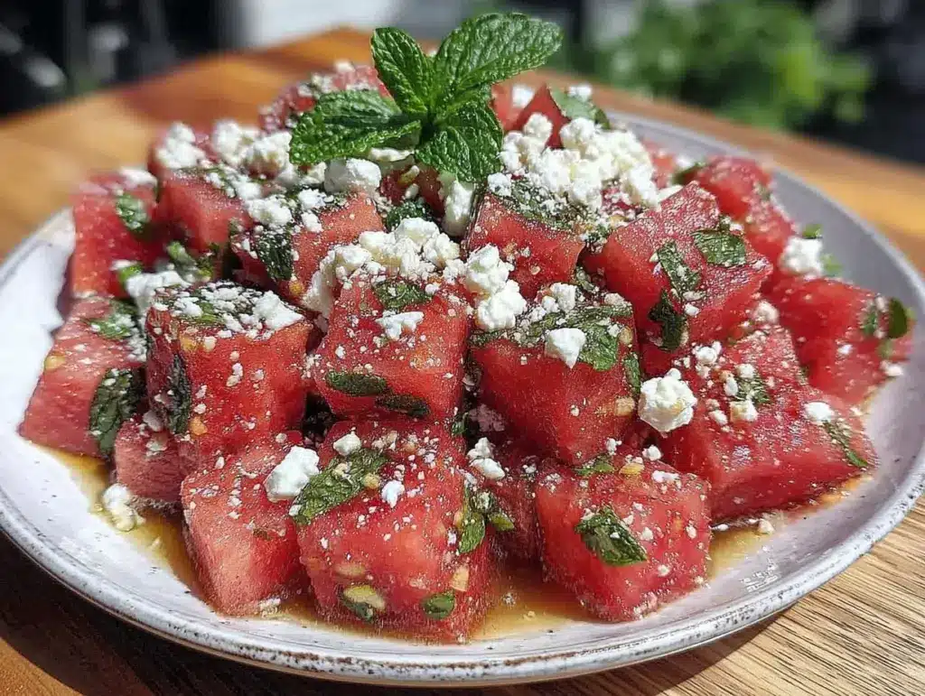 watermelon feta salad - featured image