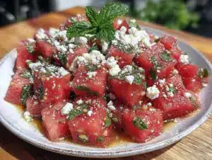 watermelon feta salad - featured image