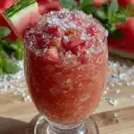 watermelon frosé slushie recipe - featured image