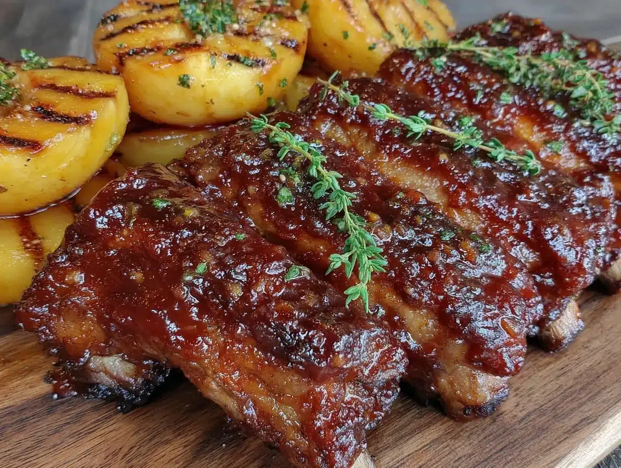 whiskey bbq baby back ribs preparation steps
