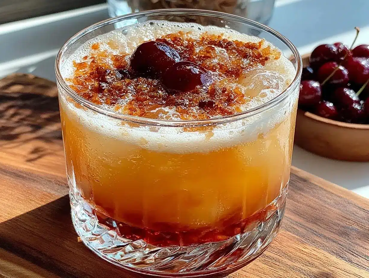 whiskey sour smoked cherry preparation steps
