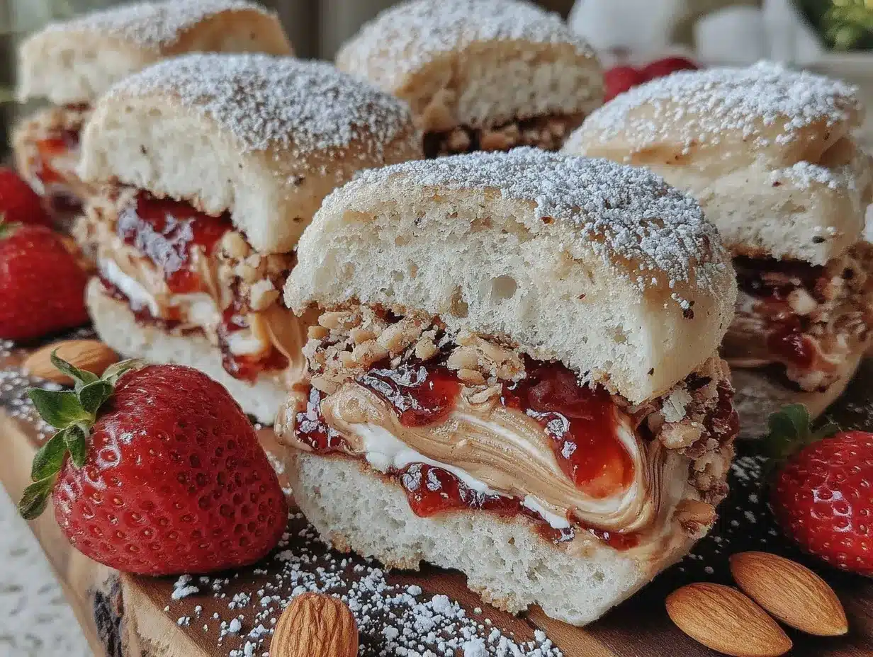 almond butter strawberry uncrustables preparation steps