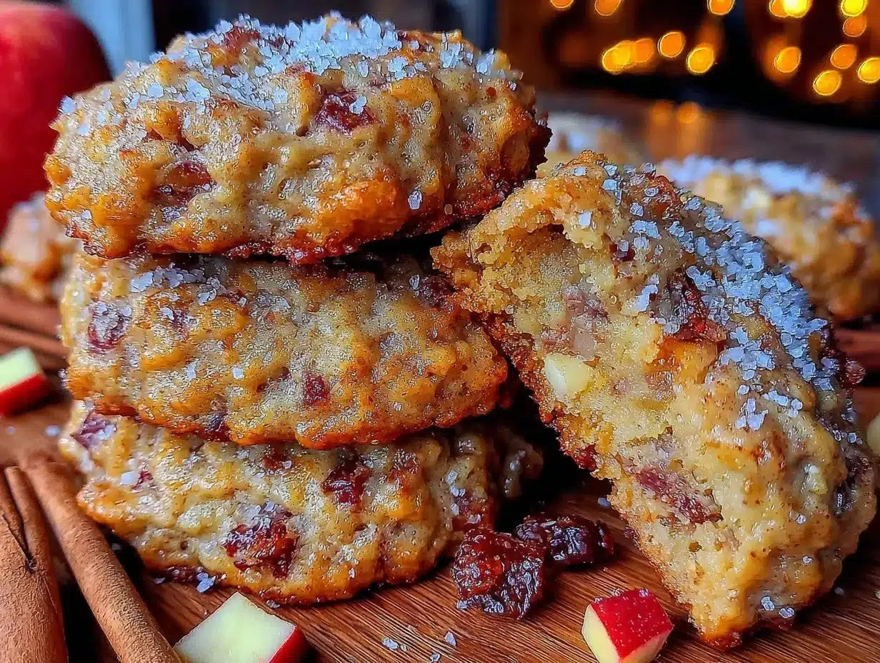 apple cinnamon oatmeal cookies preparation steps