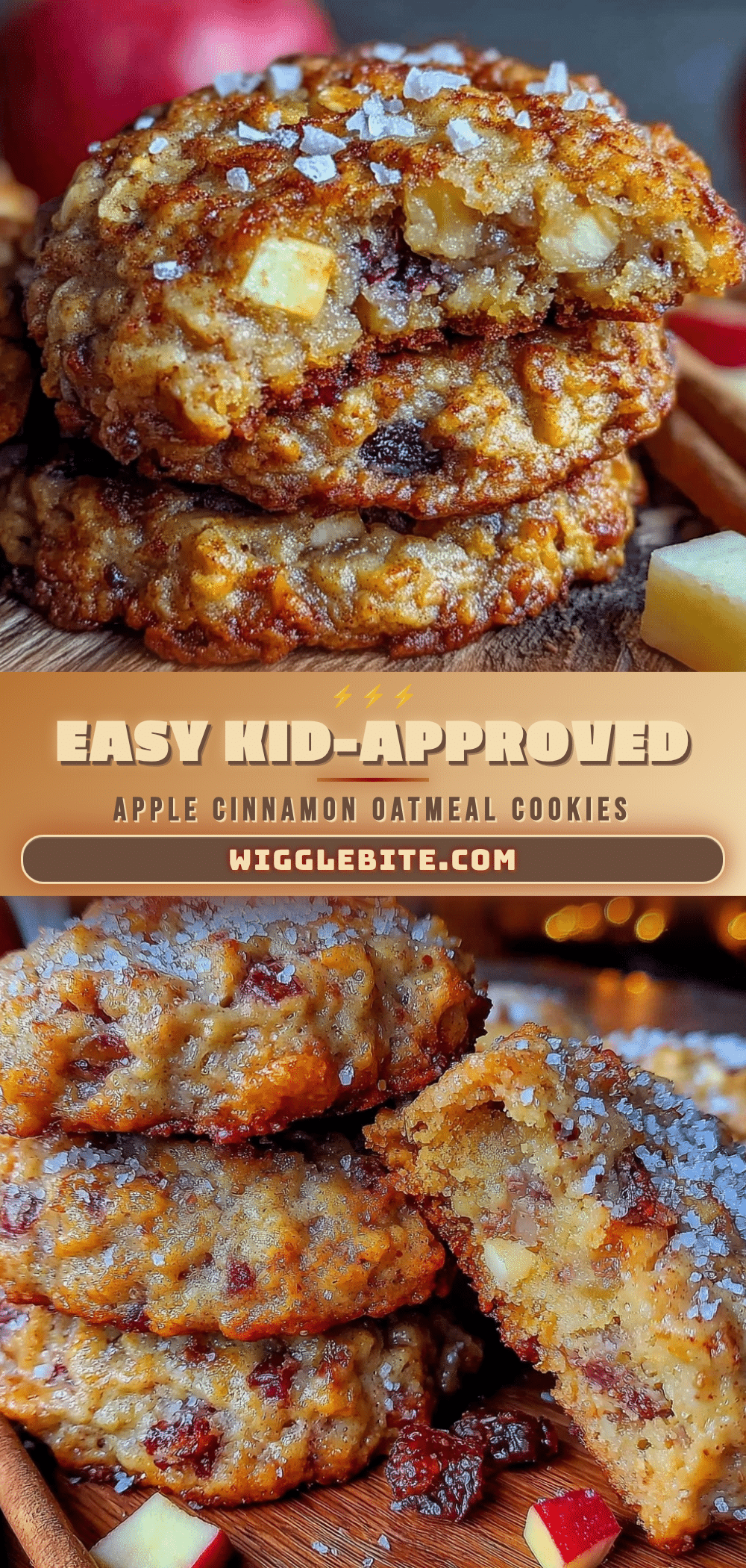 apple cinnamon oatmeal cookies recipe
