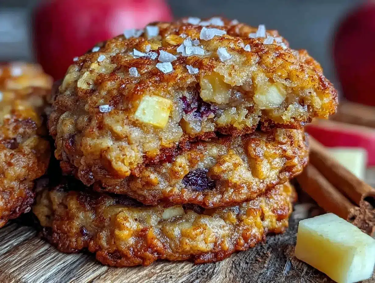 apple cinnamon oatmeal cookies - featured image
