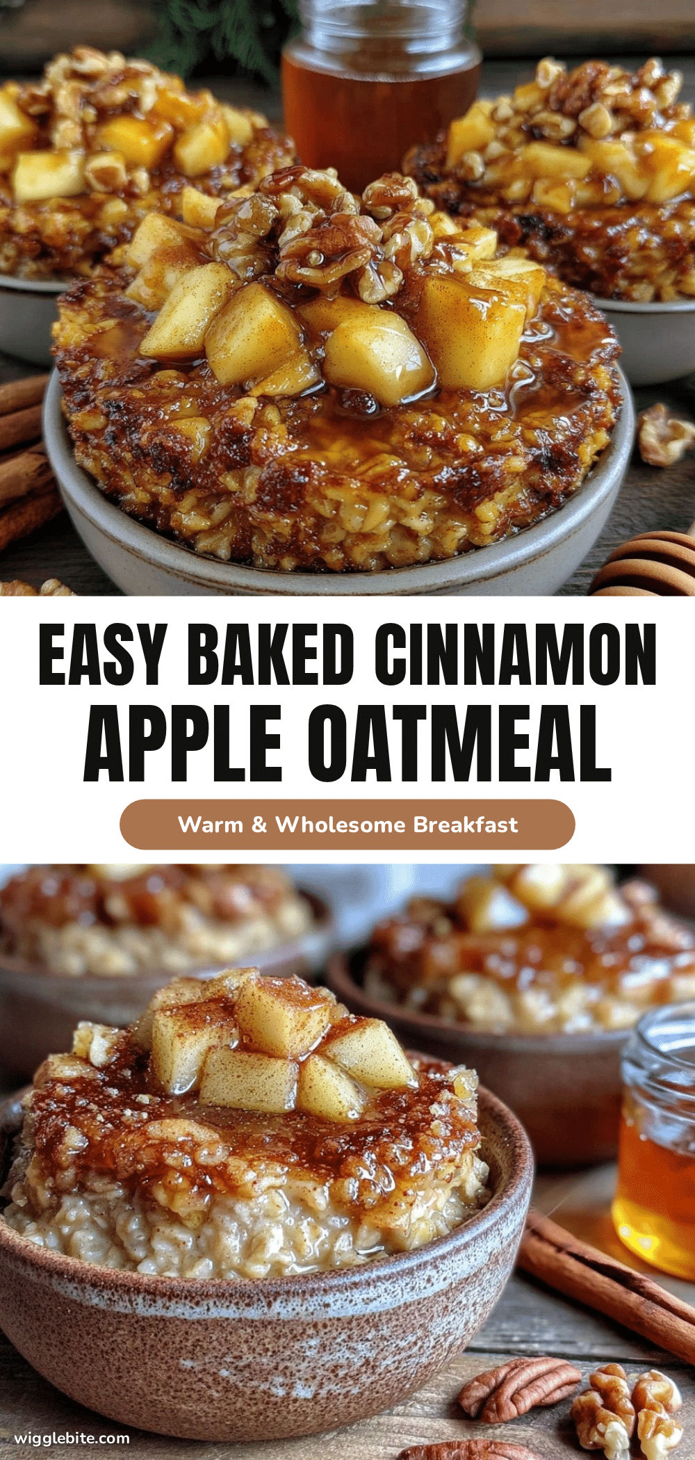 baked cinnamon apple oatmeal recipe