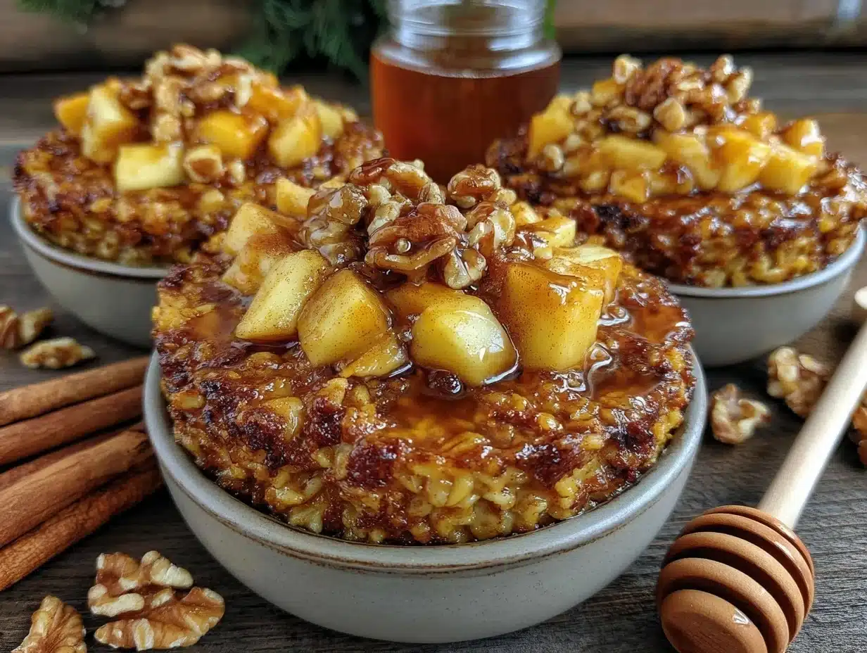 baked cinnamon apple oatmeal - featured image