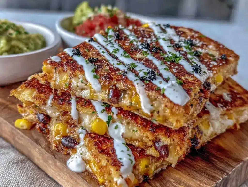 black bean corn quesadillas - featured image
