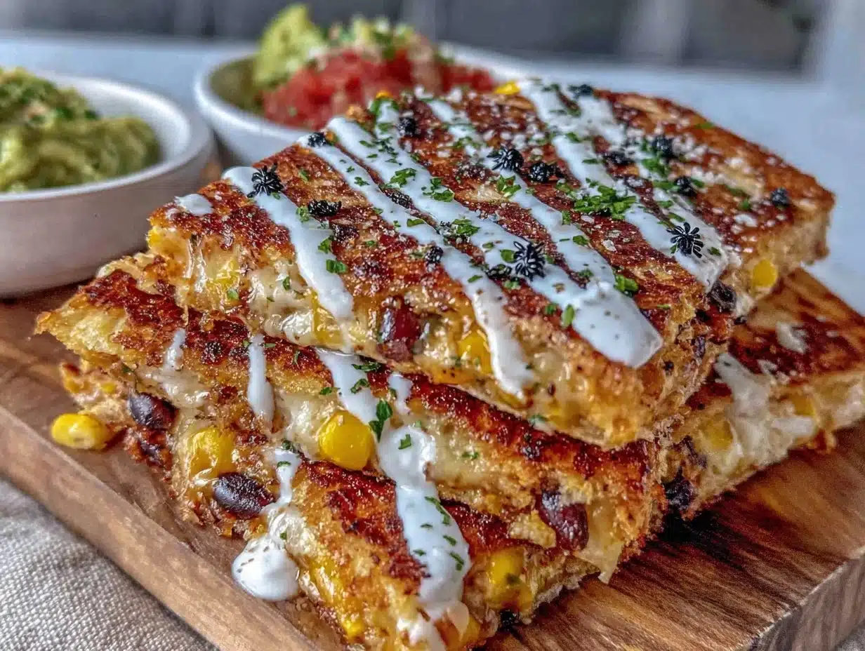 black bean corn quesadillas - featured image