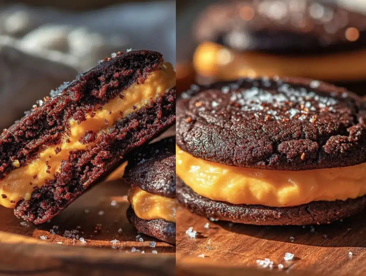 black velvet halloween sandwich cookies preparation steps