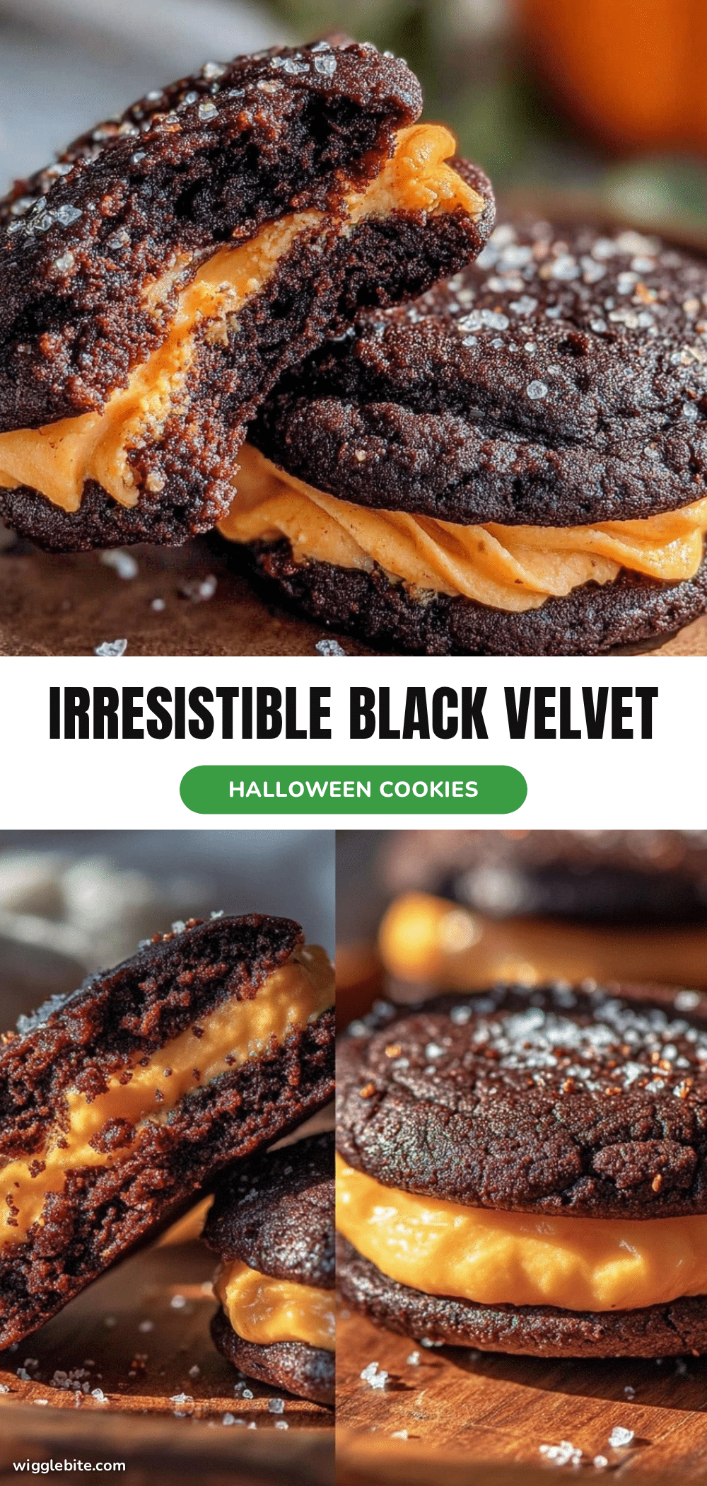 black velvet halloween sandwich cookies recipe