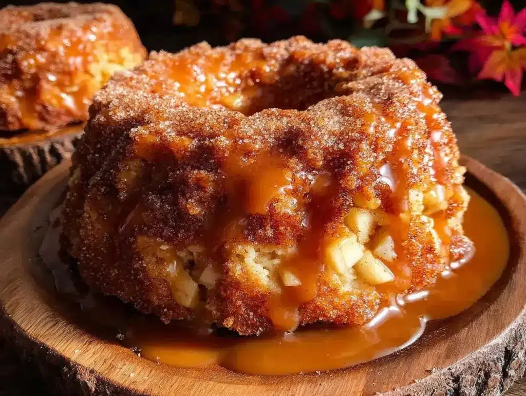 brown butter apple cider donut cake - featured image