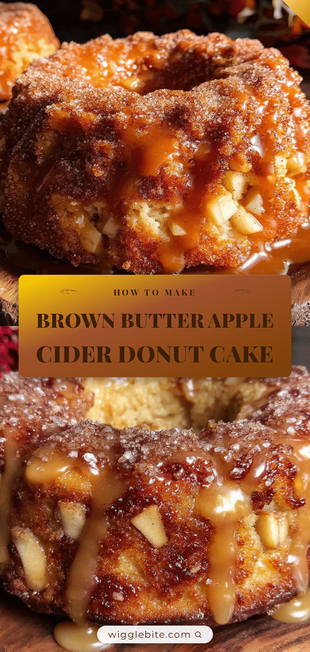 brown butter apple cider donut cake recipe