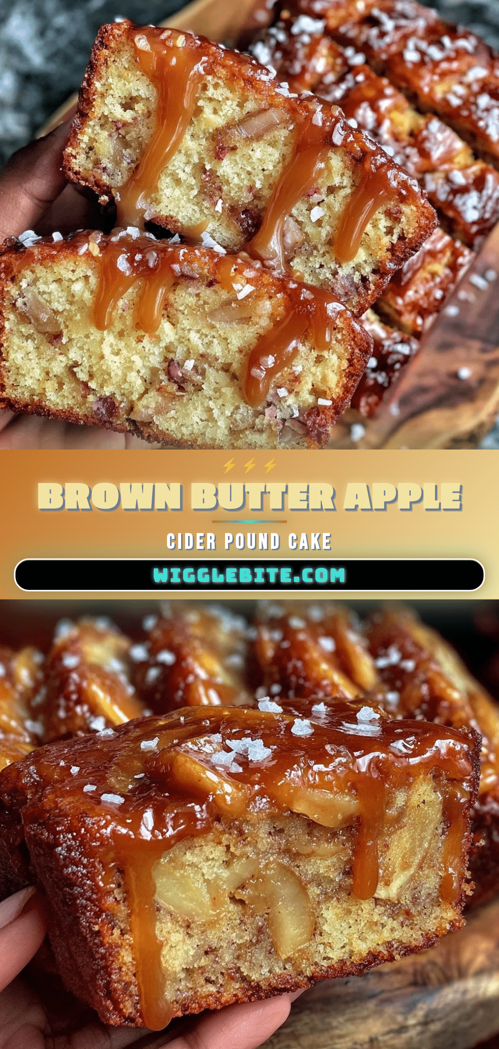 brown butter apple cider pound cake recipe