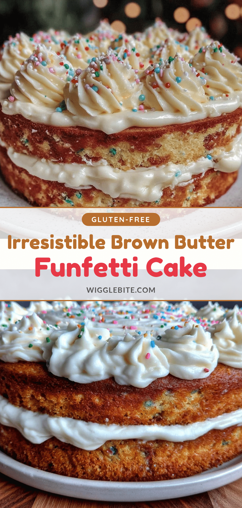 brown butter funfetti naked cake recipe