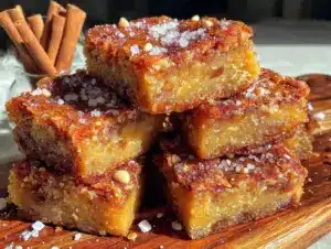brown butter snickerdoodle blondies - featured image