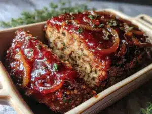 brown sugar glazed meatloaf - featured image