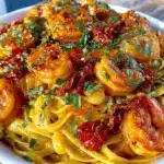 cajun butter shrimp pasta - featured image