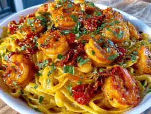 cajun butter shrimp pasta - featured image