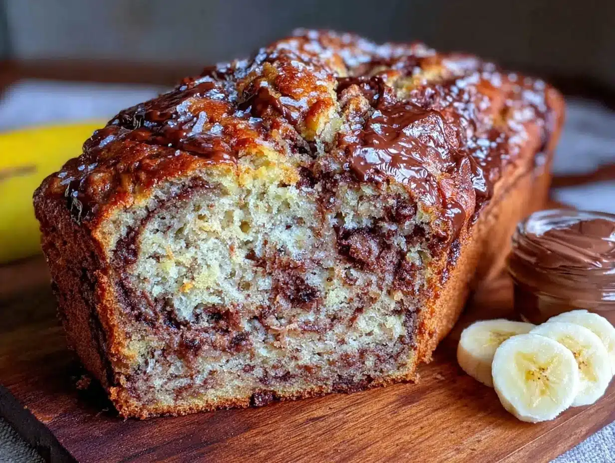 chocolate swirl banana bread preparation steps