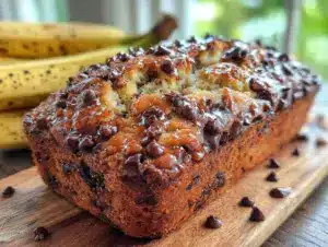 cozy classic banana bread with chocolate chips - featured image