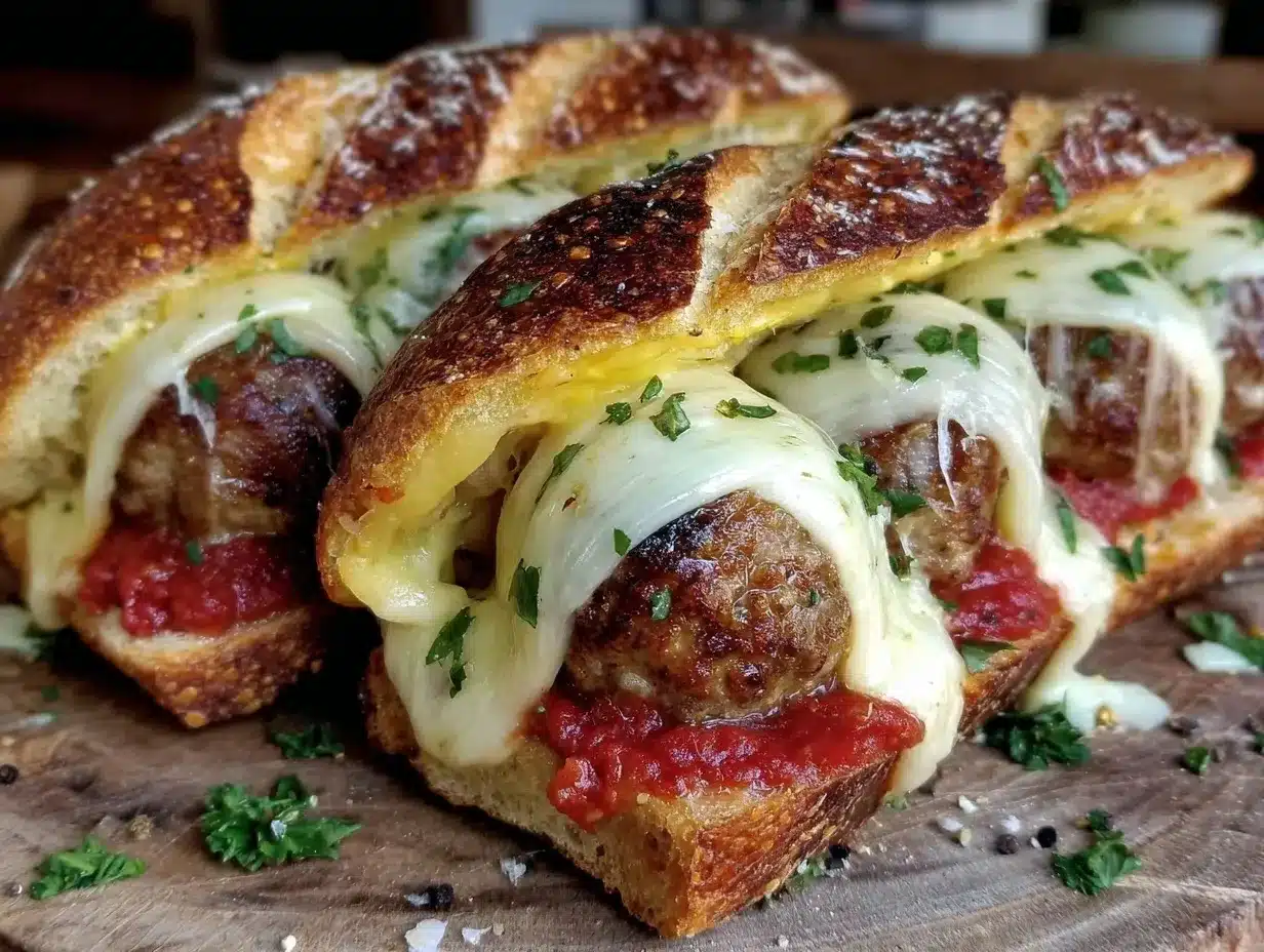 cozy mummy meatball subs preparation steps