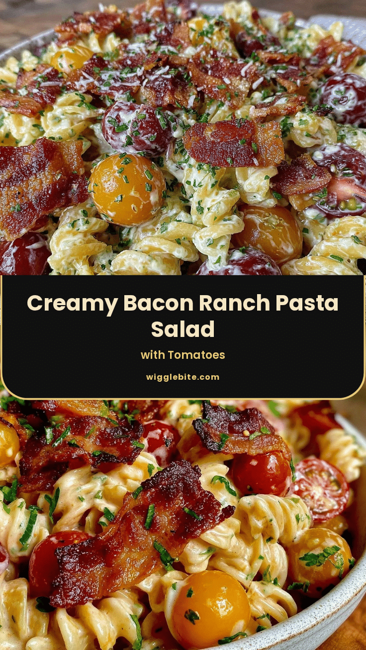 creamy bacon ranch pasta salad recipe