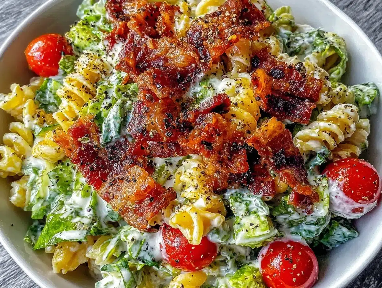 creamy BLT pasta salad - featured image