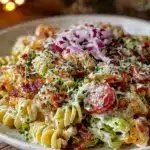 creamy blt pasta salad - featured image