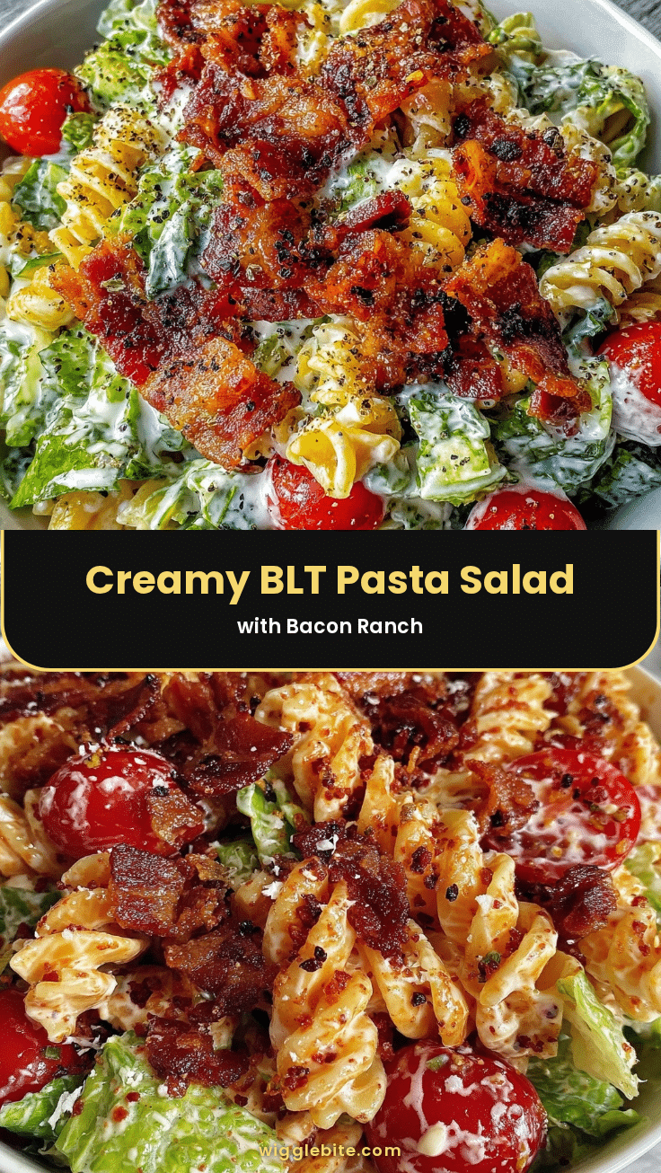 creamy BLT pasta salad recipe