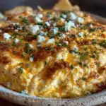 creamy buffalo chicken dip - featured image