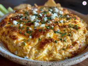 creamy buffalo chicken dip - featured image