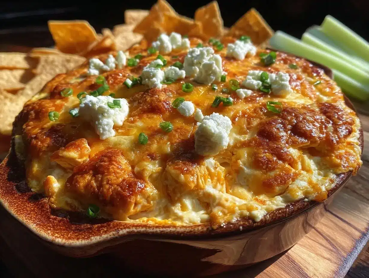 creamy buffalo chicken dip preparation steps
