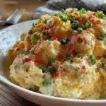 creamy classic deviled egg potato salad - featured image