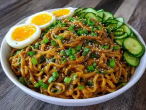 creamy cold sesame noodles - featured image
