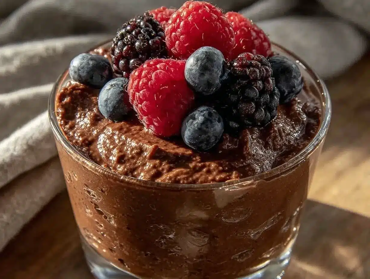 creamy cottage cheese chocolate mousse preparation steps