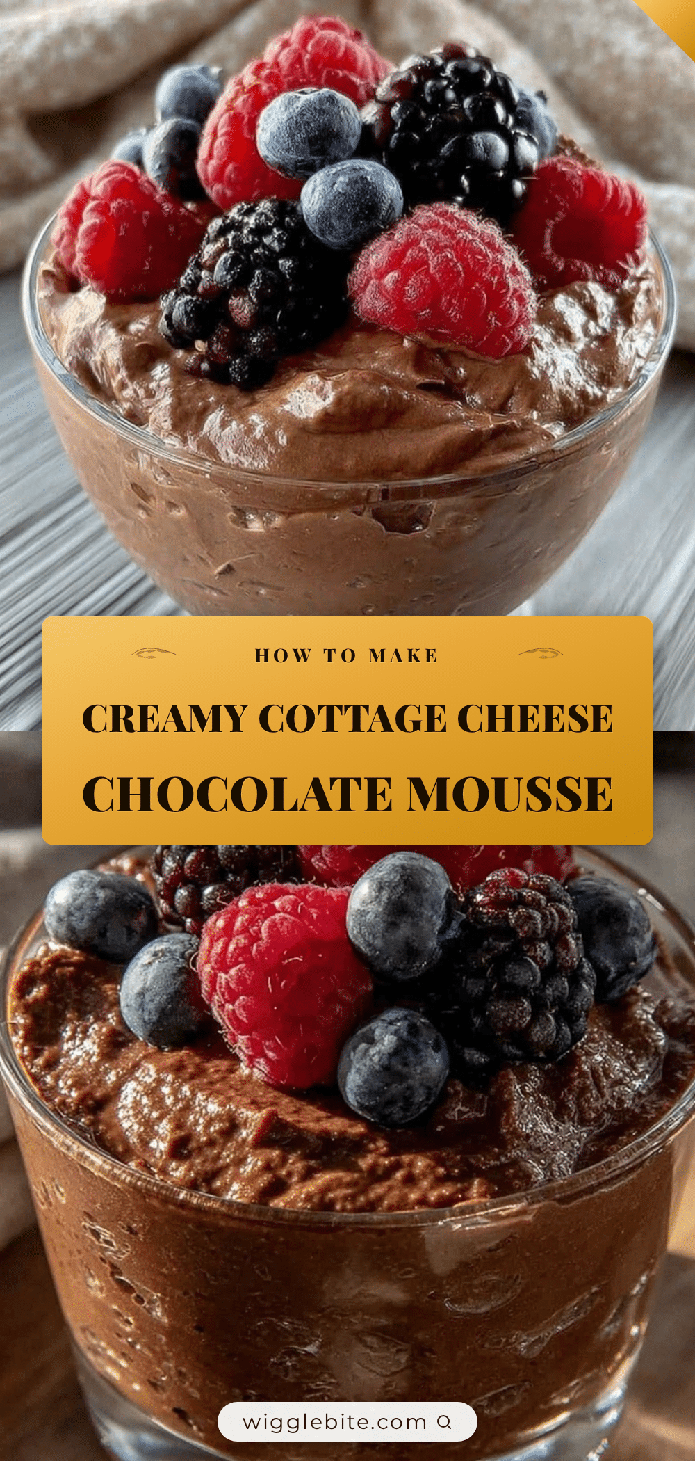 creamy cottage cheese chocolate mousse recipe