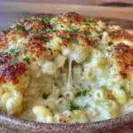 creamy homemade mac and cheese - featured image