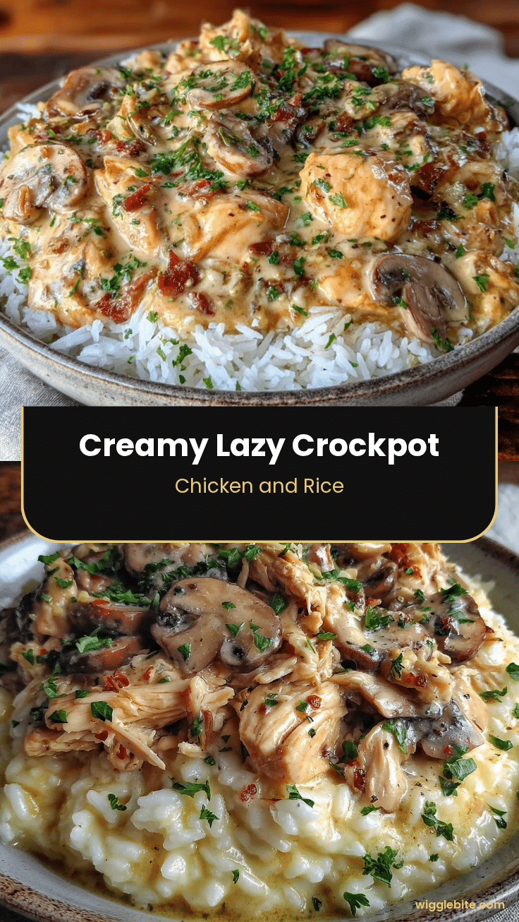 creamy lazy crockpot chicken and rice recipe