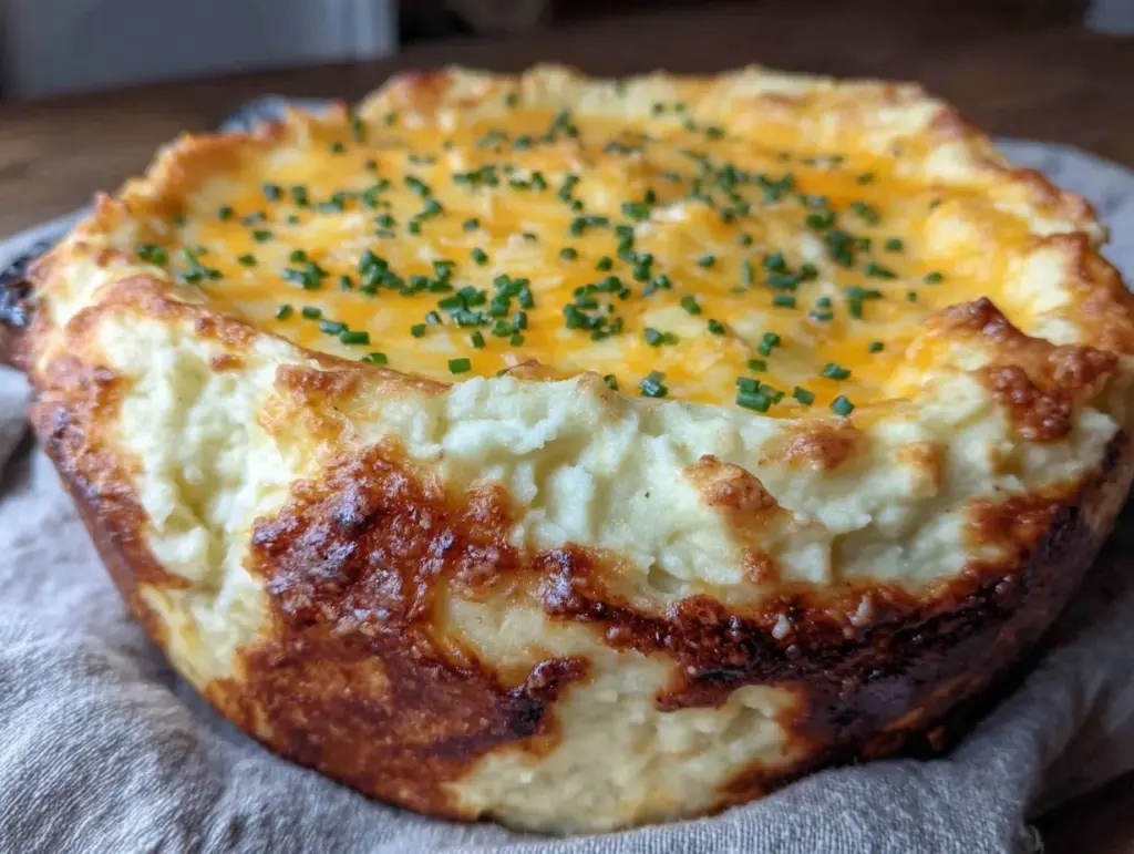 creamy make-ahead mashed potato casserole - featured image
