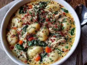 creamy one-pot chicken gnocchi soup - featured image