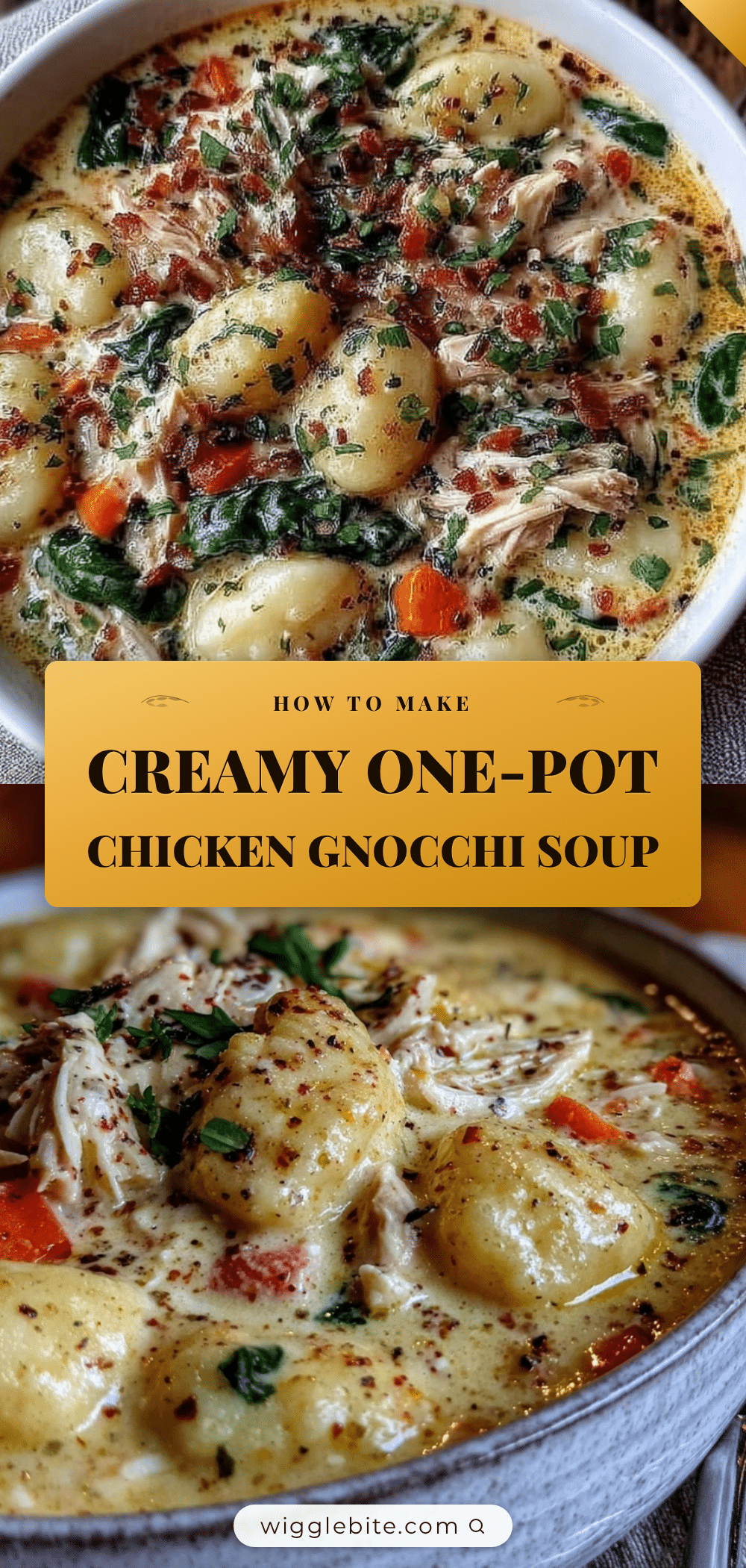 creamy one-pot chicken gnocchi soup recipe