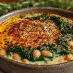 creamy one-pot Tuscan white bean and spinach soup - featured image