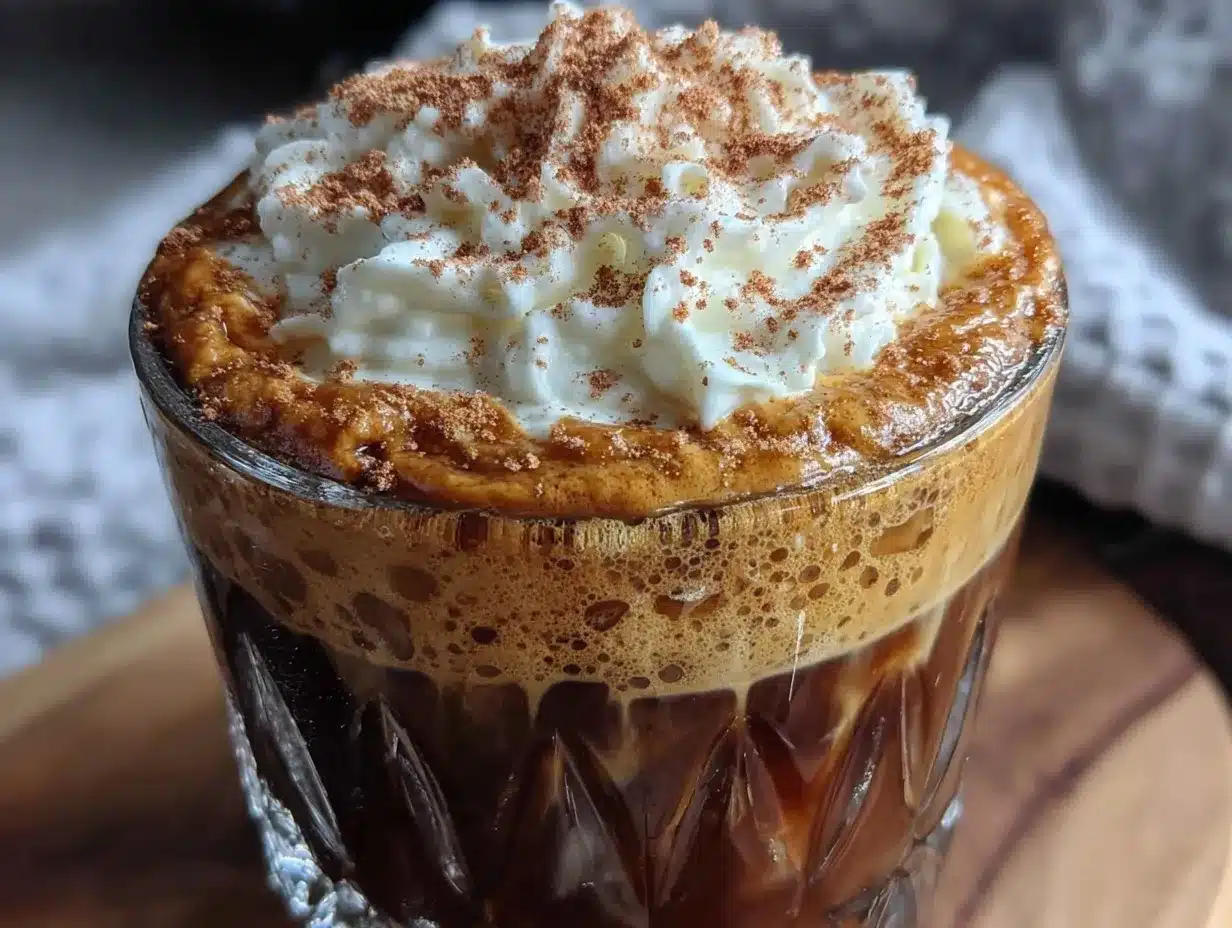 creamy pumpkin cold foam latte preparation steps